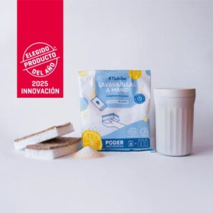 Pack Lavavajillas a Mano Natulim con jabón sólido ecológico y esponja vegetal sin plástico